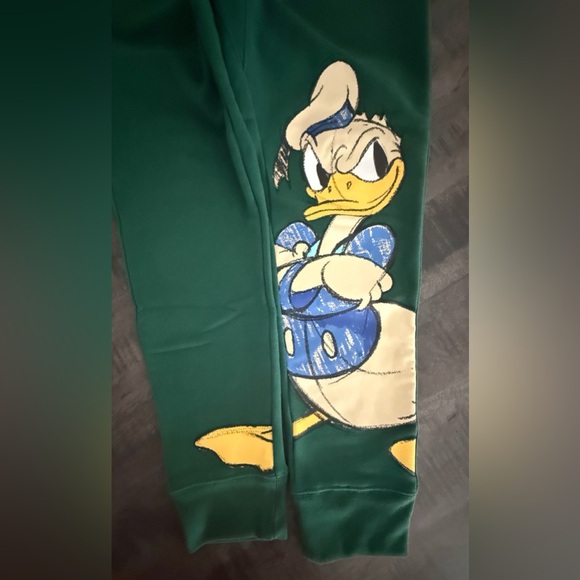 Champion Green Sweatpants with Donald Duck Graphic/LIMITED EDITION/Used - Picture 3 of 5